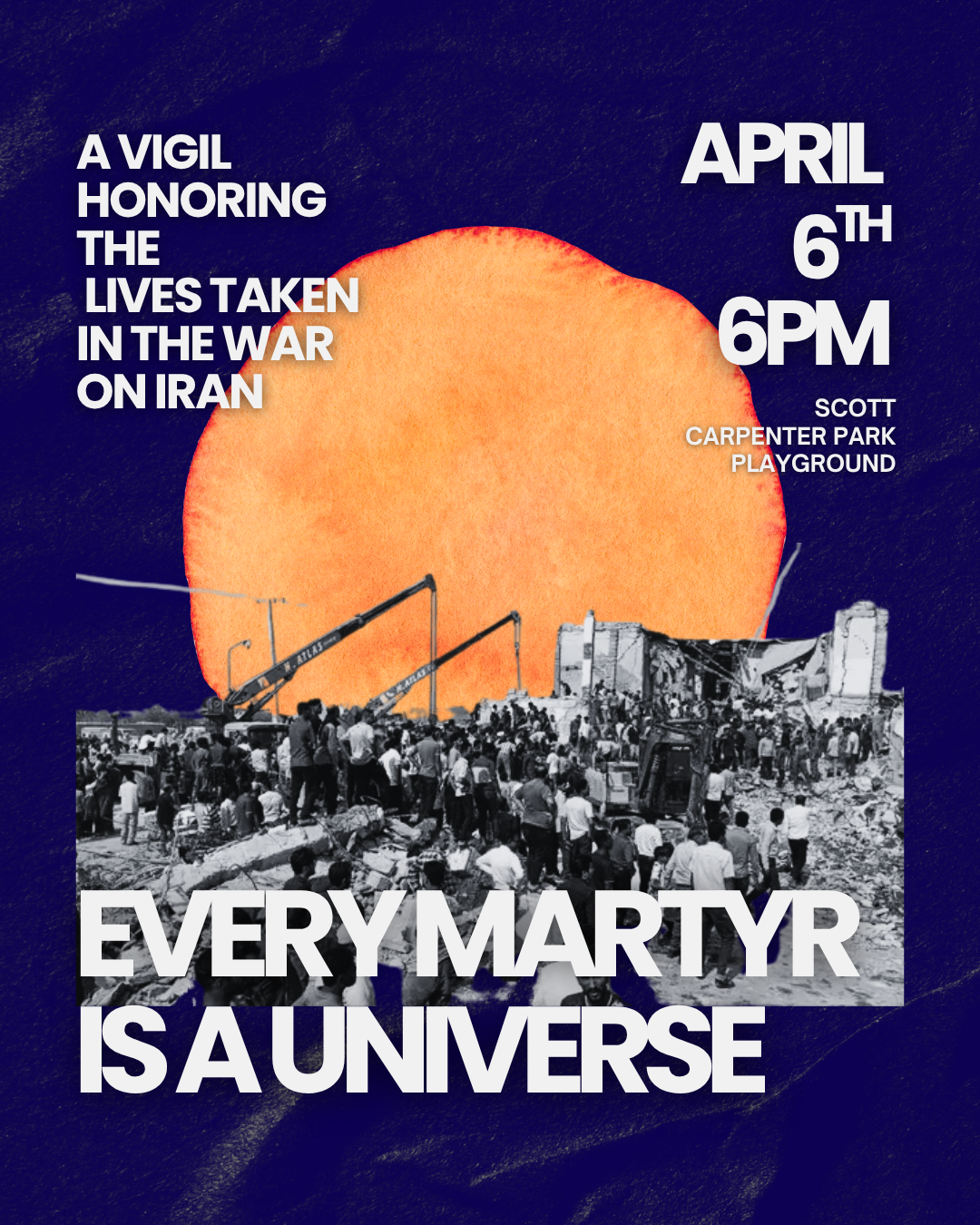 Vigil for lives taken in the war on Iran